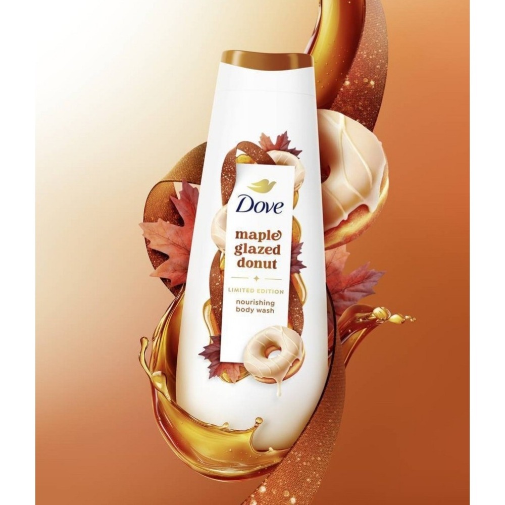 Dove Maple Glazed Donut Limited Edition Nourishing Body Wash 20oz NEW